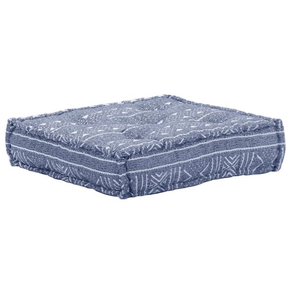 Pawtucket 2-Seater Modular Pouffe Indigo Fabric