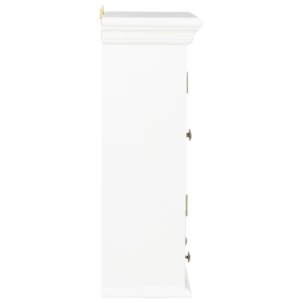 Wall Cabinet White 49x22x59 cm Solid Wood