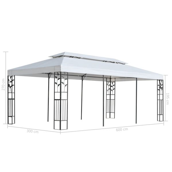 Gazebo 3×6 m White