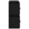 Storage Cabinet with 4 Fabric Baskets Black 63x30x71 cm Steel