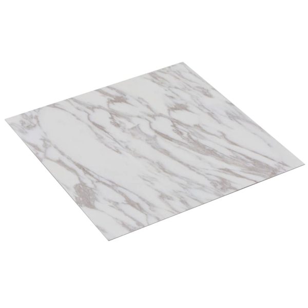 Self-adhesive PVC Flooring Planks 5.11 m² – White Marble