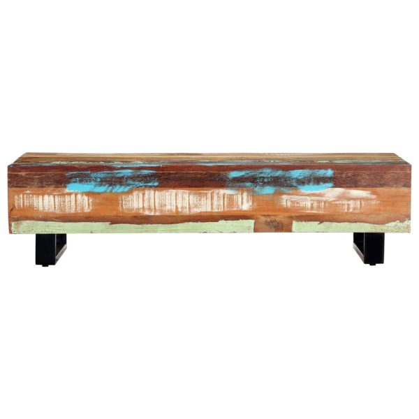 Coffee Table 120x50x30 cm Solid Reclaimed Wood and Steel