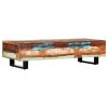 Coffee Table 120x50x30 cm Solid Reclaimed Wood and Steel