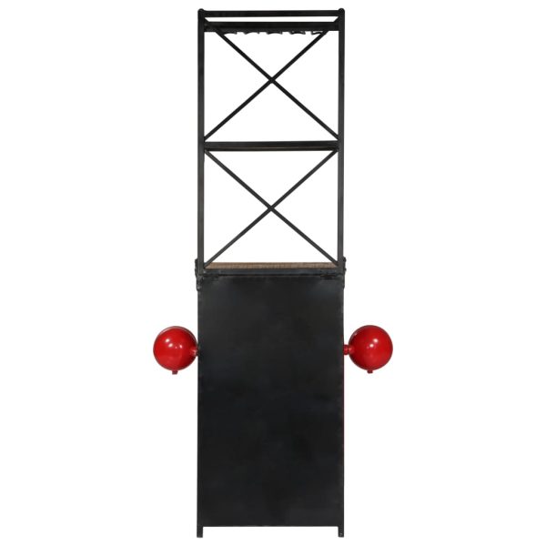 Tractor Wine Cabinet 49x32x183 cm Solid Mango Wood