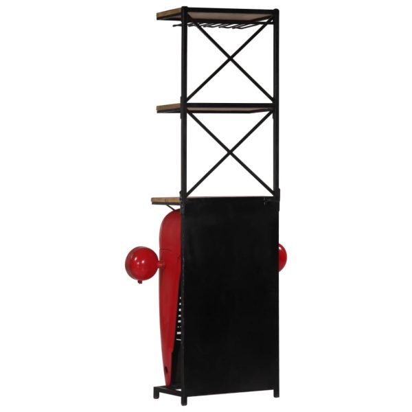 Tractor Wine Cabinet 49x32x183 cm Solid Mango Wood