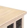 Storage Box White 110x40x45 cm Solid Acacia Wood