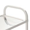 2-Tier Kitchen Trolley Stainless Steel – 96.5x55x90 cm (2 tiers)