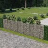 Gabion Wall Galvanised Steel – 450x30x100 cm