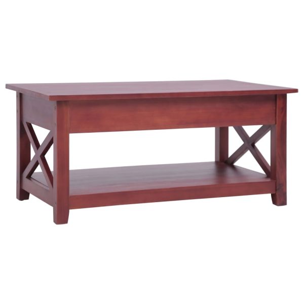 Coffee Table Brown 100x55x46 cm Solid Mahogany Wood