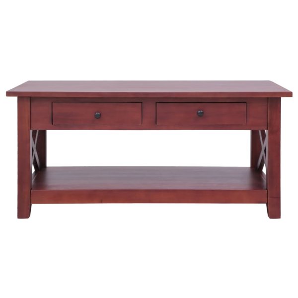 Coffee Table Brown 100x55x46 cm Solid Mahogany Wood