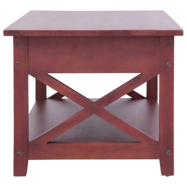 Coffee Table Brown 100x55x46 cm Solid Mahogany Wood