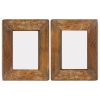 Photo Frames 2 pcs Solid Reclaimed Wood and Glass – 23×28 cm