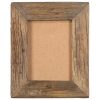 Photo Frames 2 pcs Solid Reclaimed Wood and Glass – 23×28 cm