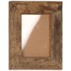 Photo Frames 2 pcs Solid Reclaimed Wood and Glass – 23×28 cm