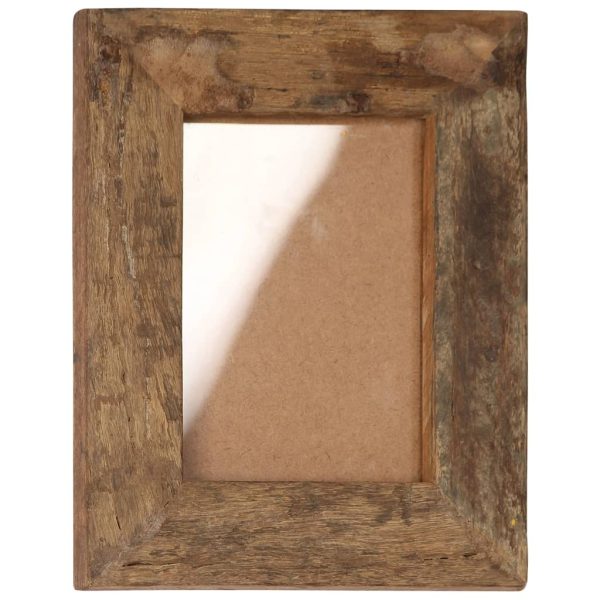 Photo Frames 2 pcs Solid Reclaimed Wood and Glass – 23×28 cm