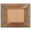 Photo Frames 2 pcs Solid Reclaimed Wood and Glass – 23×28 cm