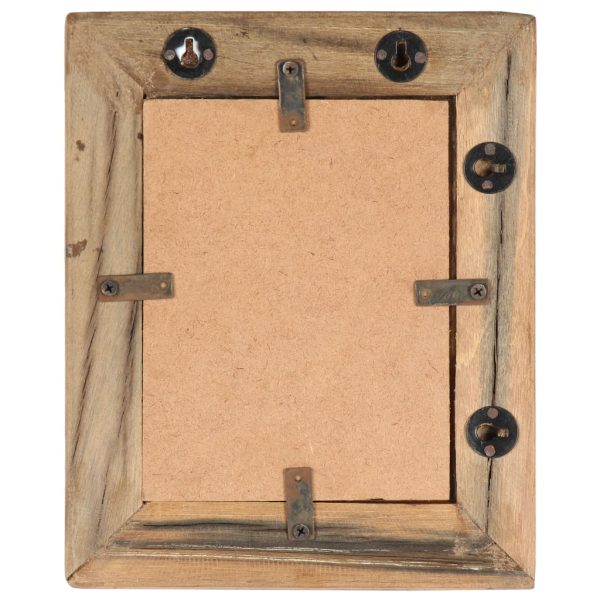 Photo Frames 2 pcs Solid Reclaimed Wood and Glass – 23×28 cm