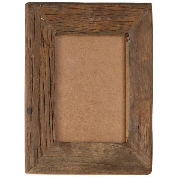 Photo Frames 2 pcs Solid Reclaimed Wood and Glass – 23×28 cm