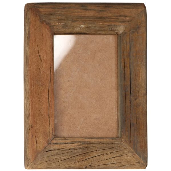 Photo Frames 2 pcs Solid Reclaimed Wood and Glass – 23×28 cm