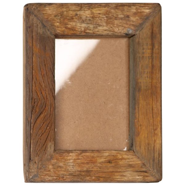 Photo Frames 2 pcs Solid Reclaimed Wood and Glass – 23×28 cm