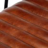 Rocking Chair Brown Real Leather