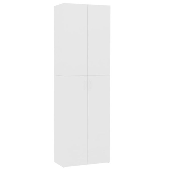 Office Cabinet 60x32x190 cm Engineered Wood – White