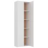 Office Cabinet 60x32x190 cm Engineered Wood – White