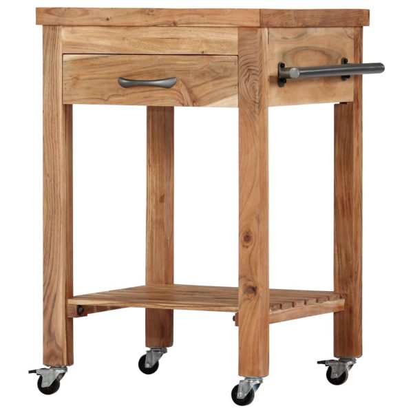 Kitchen Trolley 58x58x89 cm Solid Acacia Wood