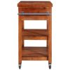 Kitchen Trolley 100x48x89 cm Solid Acacia Wood