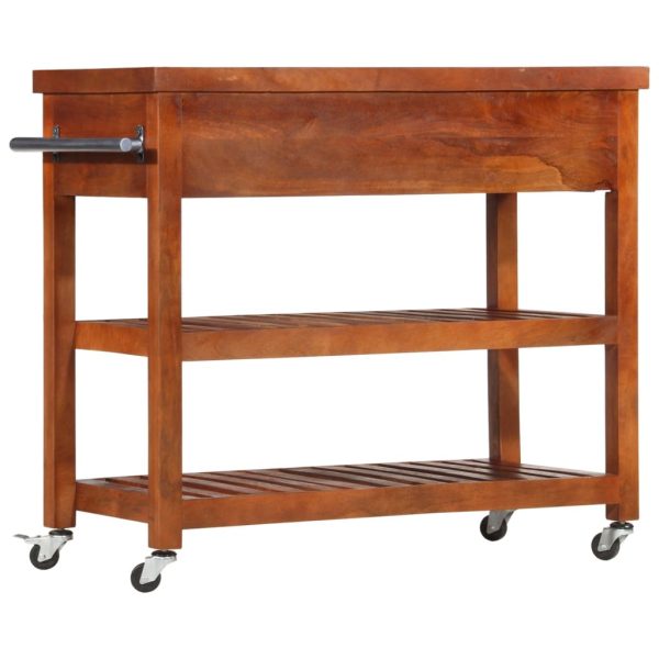 Kitchen Trolley 100x48x89 cm Solid Acacia Wood