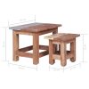 Nesting Tables 2 pcs Solid Reclaimed Wood