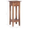 Plant Stand 30x30x75 cm Solid Reclaimed Wood