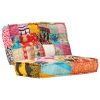 Caldicot Pouffe 100x100x20 cm Fabric – Patchwork