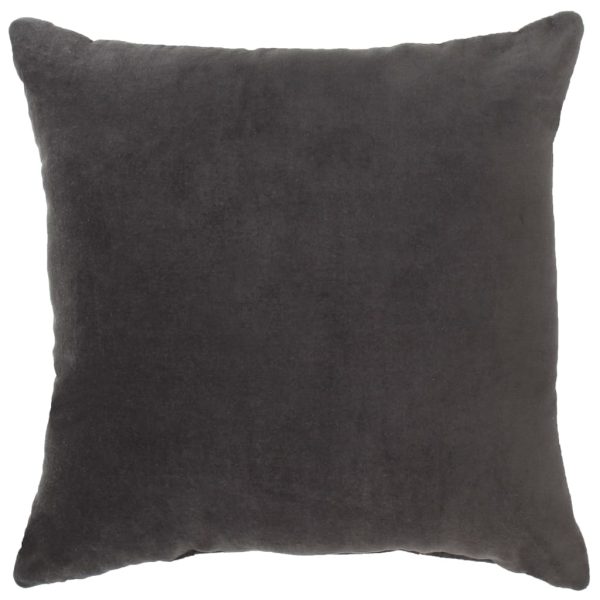 Cushions Cotton Velvet 2 pcs 45×45 cm – Anthracite