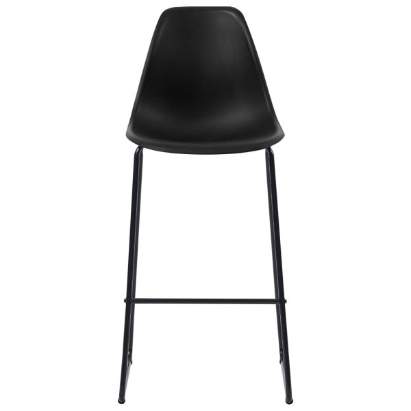 Bar Stools Plastic – Black, 4