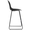 Bar Stools Plastic – Black, 4