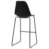 Bar Stools Plastic – Black, 4