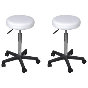 Office Stool – White, 2