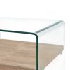 Coffee Table Clear Tempered Glass – 50x50x45 cm