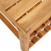 Shoe Rack 90x32x46 cm Solid Acacia Wood