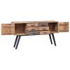 Kioloa Side Cabinet 140x30x75 cm Solid Teak