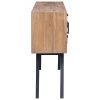 Kioloa Side Cabinet 140x30x75 cm Solid Teak