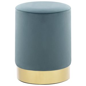 Stool Velvet – Light Blue