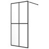 Walk-in Shower Screen Clear Tempered Glass – 90×195 cm, Transparent