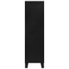 Wardrobe Industrial Black 90x40x140 cm Steel