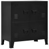 Industrial Storage Chest Steel – 75x40x80 cm, Black