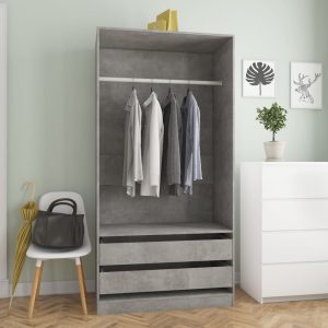 Wardrobe 100x50x200 cm Engineered Wood