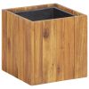 Garden Raised Bed Pot Solid Acacia Wood – 24.5×24.5×25 cm