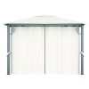 Gazebo with Curtain Aluminium – 300×300 cm, Cream