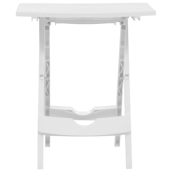 Folding Garden Table 45.5×38.5×50 cm White